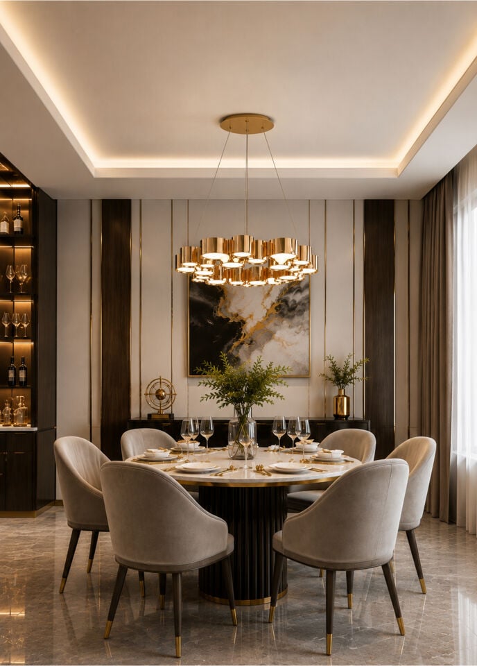 Modern Gold Sarkıt Avize