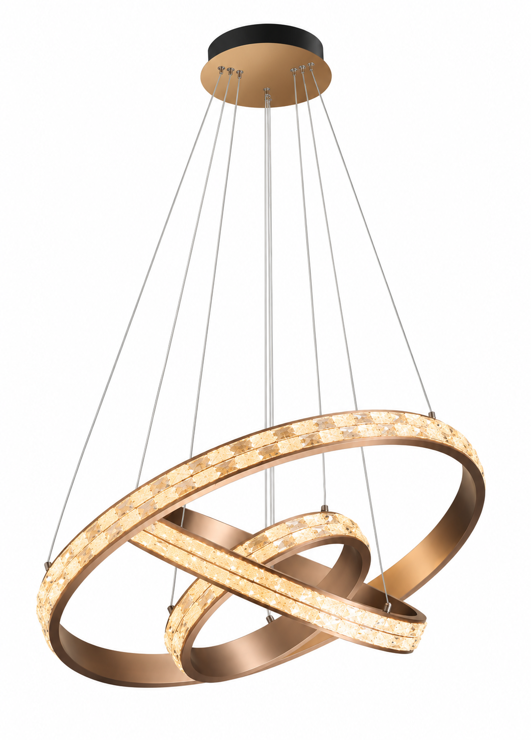 Modern 3 Halkalı Led Sarkıt