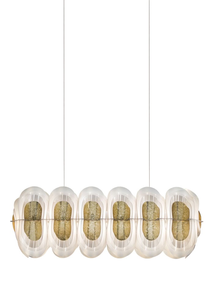 Fiordlys Altın Rengi Linear Led Sarkıt Avize