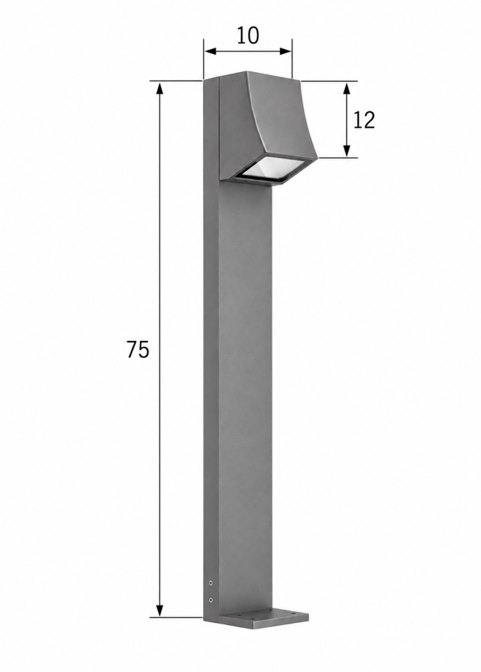 Slide Antrasit Bollard Bahçe Aydınlatma