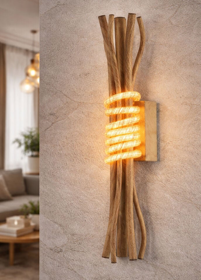 Modern Kahverengi Led Aplik