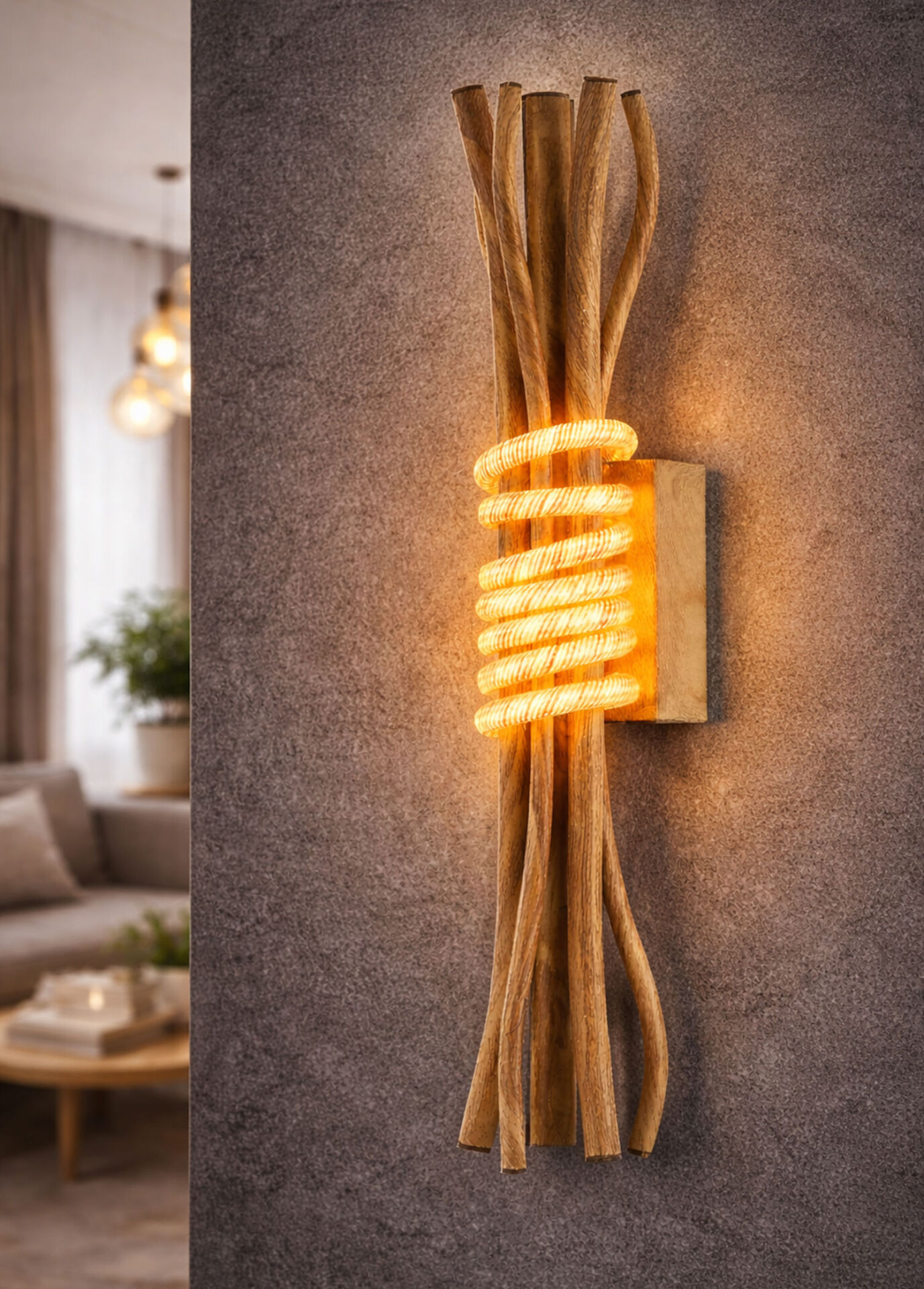 Modern Kahverengi Led Aplik