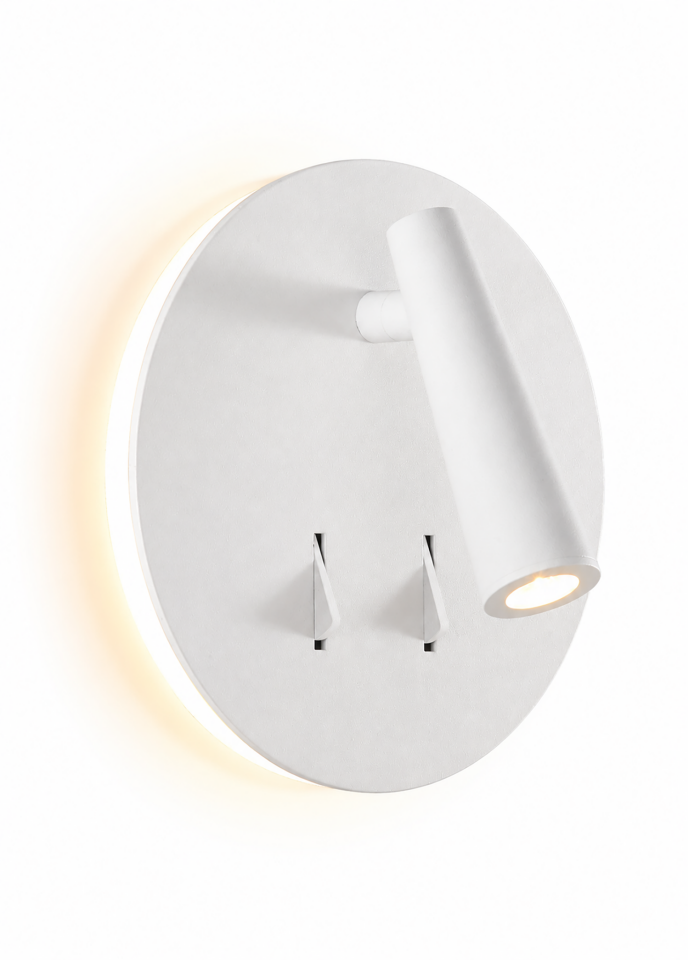 Panau Beyaz Led Metal Duvar Apliği