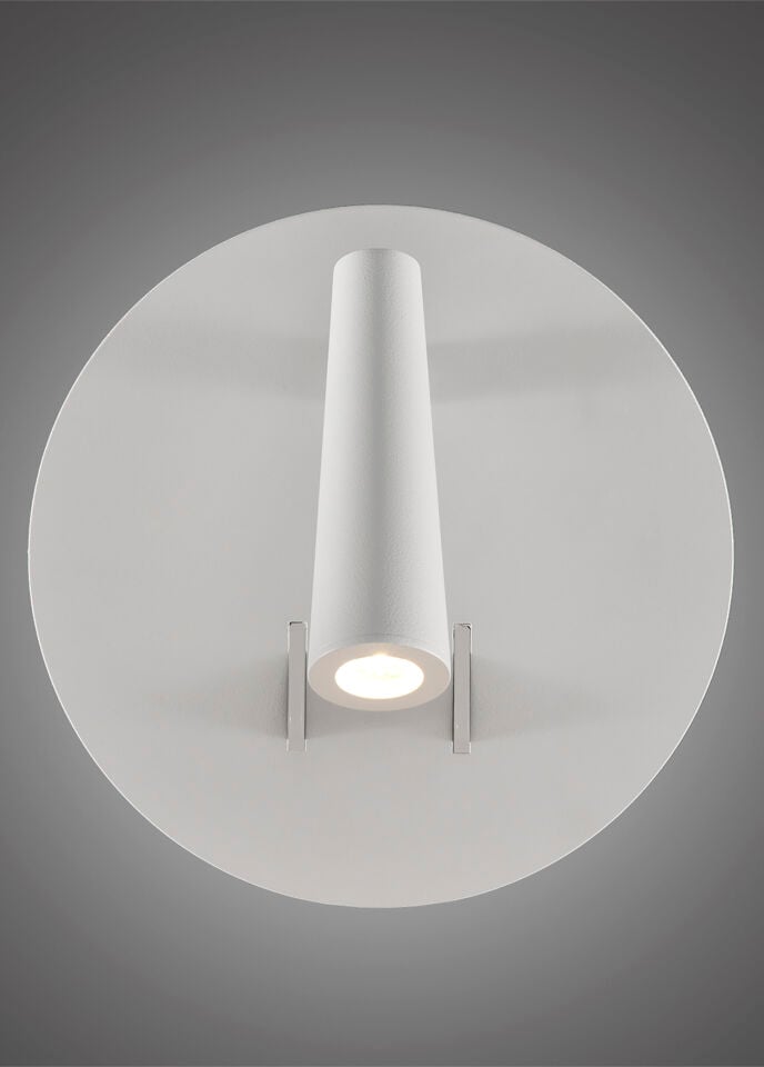 Panau Beyaz Led Metal Duvar Apliği