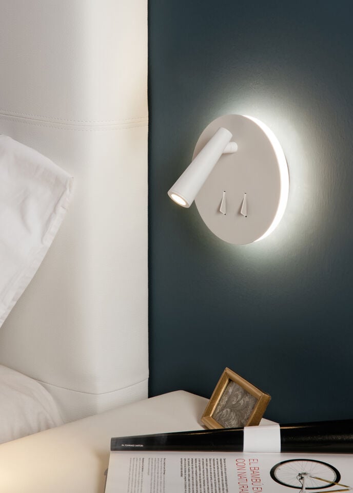 Panau Beyaz Led Metal Duvar Apliği