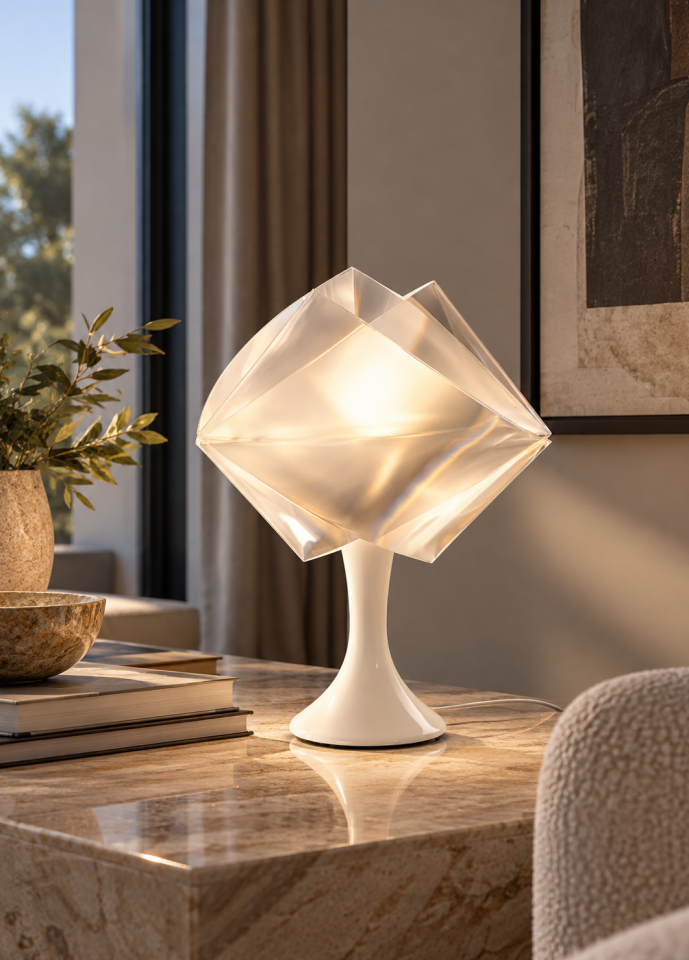 Gemmy Prisma Çelik Tabanlı Led Masa Lambası