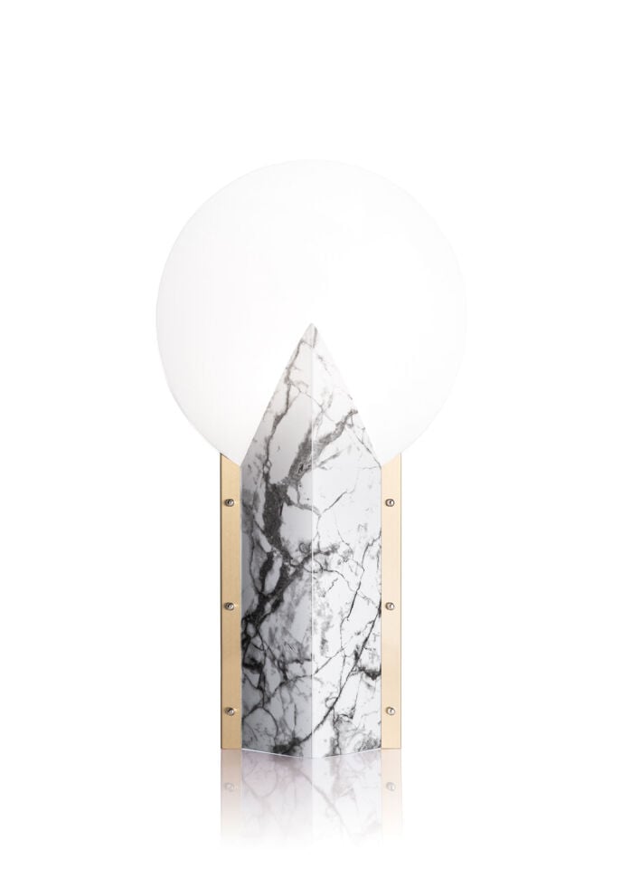 Moon Beyaz Led Masa Lambası