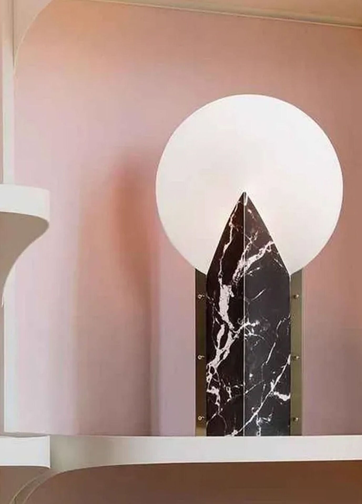 Moon Siyah Led Masa Lambası