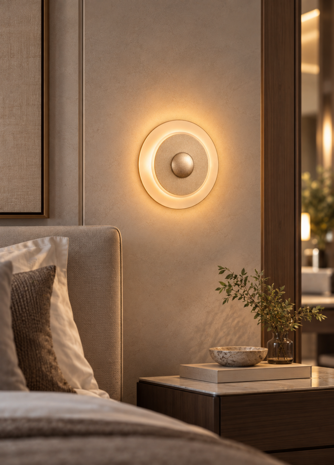 Gold Modern Led Aplik Plafonyer - Küçük Boy