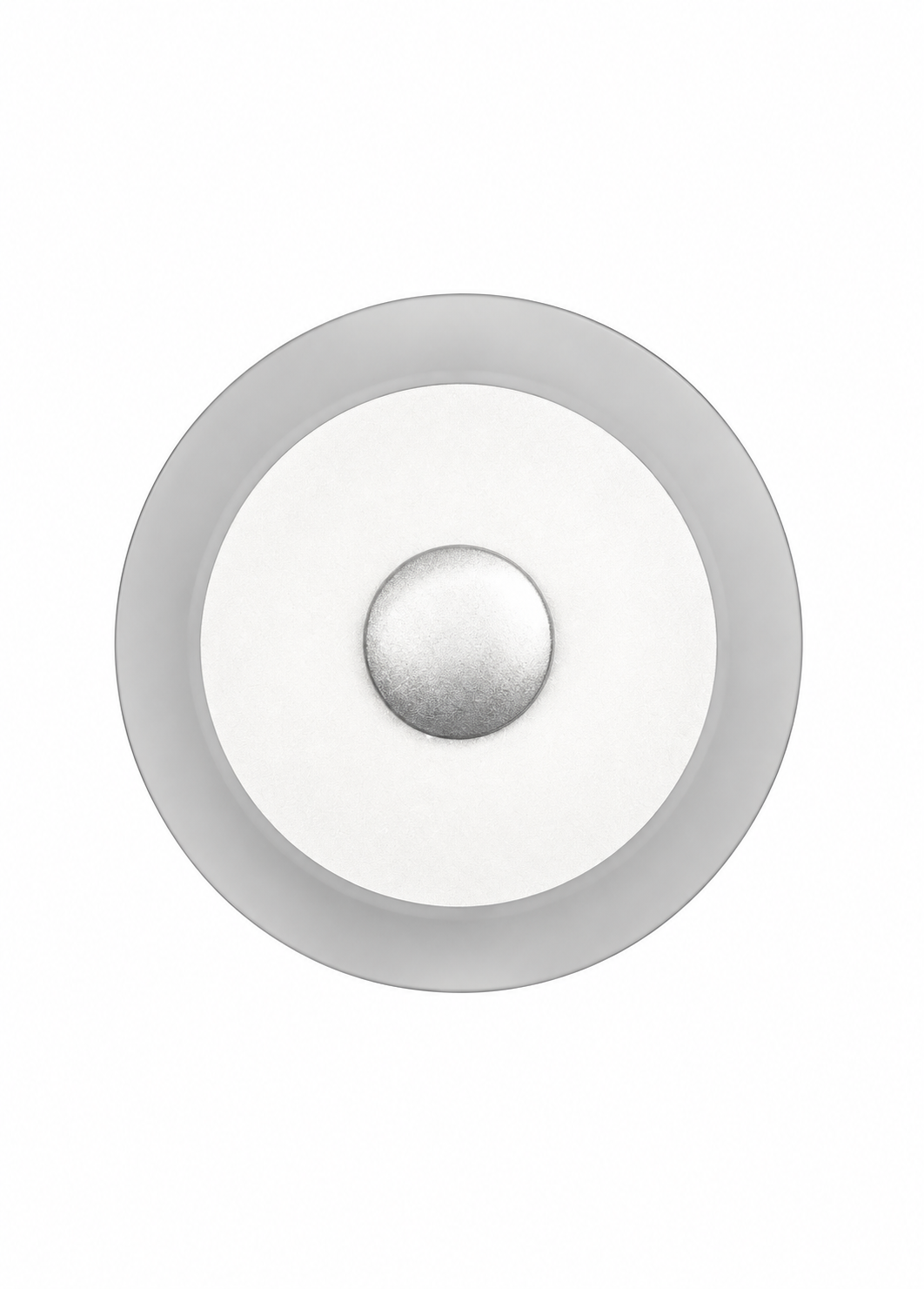 Gümüş Modern Led Aplik Plafonyer - Orta Boy