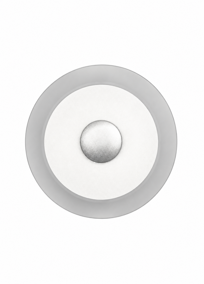 Gümüş Modern Led Aplik Plafonyer - Orta Boy