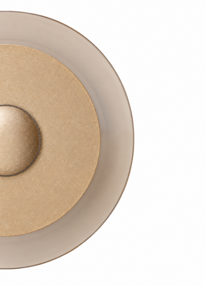 Gold Modern Led Aplik Plafonyer - Orta Boy
