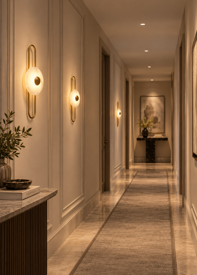 Gold Led Dekoratif Aplik