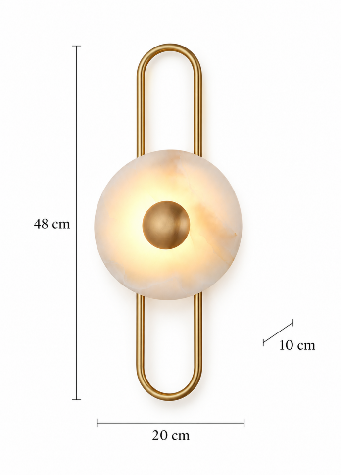 Gold Led Dekoratif Aplik