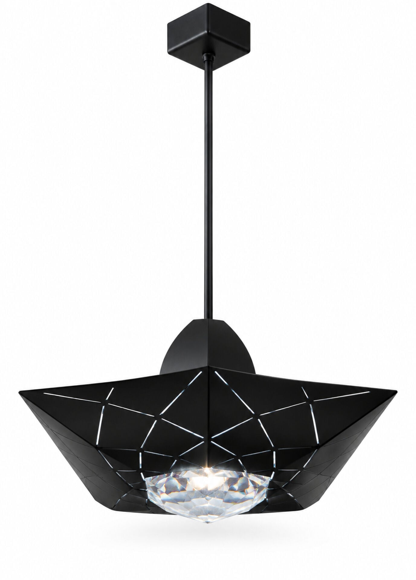 Downsquare Siyah Metal Kristalli Sarkıt